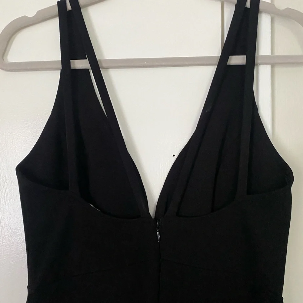 Lulu's Black V-Neck Sheath Dress - Picture 3 of 6